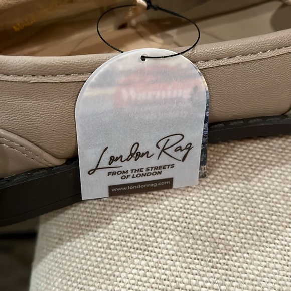 London Rag Taupe Sheboss Buckle Detail Loafers/NIB/6 - Picture 12 of 14